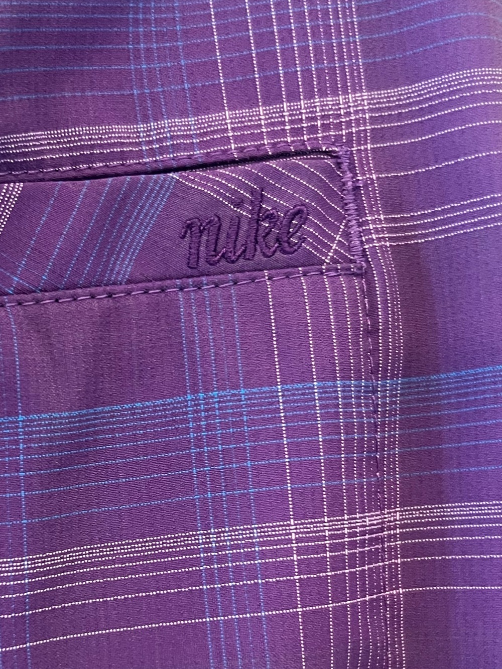 Nike Golf Dri-FIT Purple Plaid Athletic Skirt, Size 6 - Picture 4 of 10